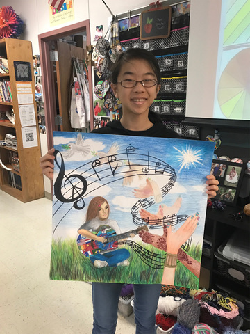 Mill Pond student heads to international Peace Poster competition -  Community Advocate
