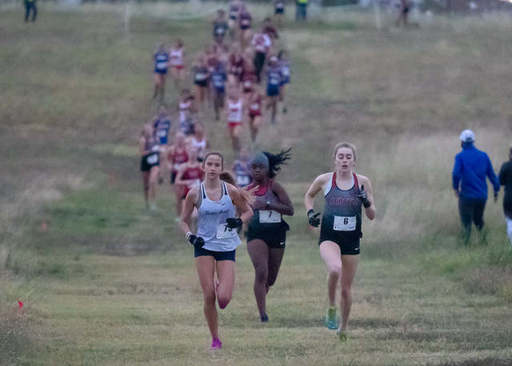 Louisa and Reezon leading Coppell Girls Varsity
